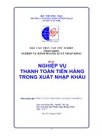 Thanh Toán Tiền Hàng Trong Xuất Nhập Khẩu tại Công Ty Xuất Nhập Khẩu An Giang