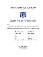 Một số giải pháp nhằm hoàn thiện công tác đào tạo và phát triển nguồn nhân lưc tại Tổng công ty Thép Việt Nam