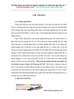 Phát triển thị trường tiêu thụ sản phẩm của chi nhánh công ty Lelong Việt Nam tại HN.doc