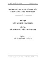 Luận văn Đói nghèo- Một điểm tối ở Nigeria
