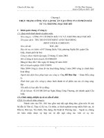 Thực trạng công tác lập dự án tại CTCP đầu tư và thương mại thủ đô