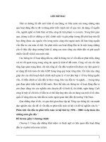 Phân tích vốn đầu tư phát triển toàn xã hội thời kỳ 1996 - 2000 và dự đoán cho những năm gần đây