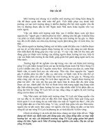 Hiện trạng ô nhiễm nước và Dự án cải tạo hệ thống thoát nước Hà Nội - Dự án cải tạo Sông Tô Lịch