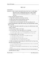 Tiêu thụ sản phẩm bia của công ty sản xuất kinh doanh đầu tư và dịch vụ Việt Hà