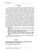 Thực trạng và đánh giá hiệu quả vốn đầu tư trong kế hoạch chuyển dịch cơ cấu ngành kinh tế đến năm 2003