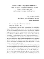 An sinh xã hội và định hướng nghiên cứu nhằm nâng cao vai trò của khoa học xã hội