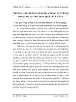 Thực trạng công tác lập kế hoạch kinh doanh của Công ty Traphaco