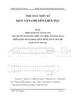 Thiết kế băng tấm ngang vận chuyển hàng đơn chiếc 45m