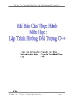 Lập trình hướng đối tượng C++