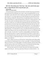 Áp dụng nghiệp vụ thị trường mở trong thực hiện chính sách tiền tệ ở việt nam