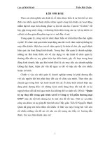 Quản trị sự thay đổi trong quá trình cải tổ ở Công ty Cổ phần thương mại STD