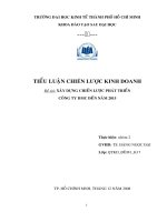 Xây dựng chiến lược phát triển công ty dmc đến năm 2015