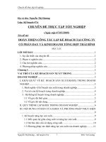 Hoàn thiện công tác lập kế hoạch sản xuất tại công ty cổ phần Đay và Kinh doanh tổng hợp Thái Bình