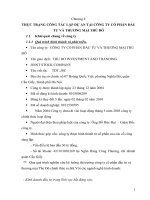 Thực trạng công tác lập dự án tại Công ty cổ phần đầu tư và Thương mại thủ đô