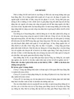 phần tích vốn đầu tư phát triển toàn xã hội thời kỳ 1996-2000 & dự toán cho những năm gần đây