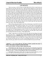 Vận dụng một số phương pháp thống kê phân tích hoạt động kinh doanh của công ty TNHH Kim Linh