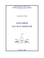 Giáo trình xác suất thống kê