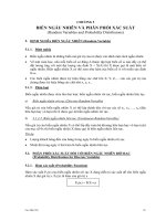 Giáo trình: Chương I: Biến ngẫu nhiên và phân phối xác suất