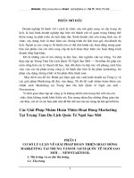 Các giải pháp hoàn thiện hoạt động marketing tại trung tâm du lịch quốc tế Ngôi Sao Mới.doc.DOC