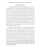 Sử dụng  một số mô hình phân tích hiệu quả hoạt động tín dụng của chi nhánh Thanh Quan thuộc ngân hàng thương mại cổ phần Nhà Hà Nội đối với các ngành xây dựng, vận tải và thông tin liên lạc.DOC