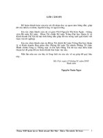 Kế toán tập hợp chi phí sản xuất và tính giá thành sản phẩm  tại Công ty Thương mại và Du lịch Hồng Trà.doc