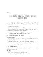 Chương 4: Ước lượng tham số của đại lượng ngẫu nhiên