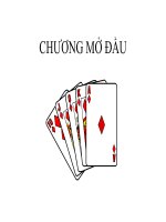Bài giảng xác suất thống kê chương mở đầu