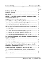 Phát triển hoạt động kinh doanh ngoại tệ tại ngân hàng đầu tư và phát triển Việt Nam.doc