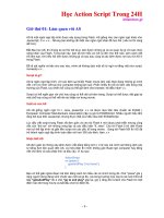 Học Action Script trong  24H