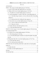 Một số đề xuất tháo gỡ khó khăn và phát triển các doanh nghiệp quảng cáo.DOC