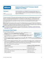 Implementing an 8 bit Processor based Design in an FPGA