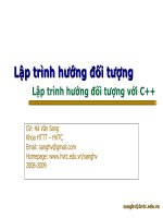 Lập trình hướng đối tượng lập trình với C++