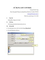Cách sử dụng List CTRL