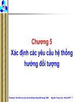 Xác định các yêu cầu hệ thống hướng đối tượng