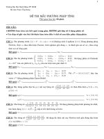 Đề thi mẫu môn PPT