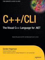C++ CLI The Visual C++ Language NET