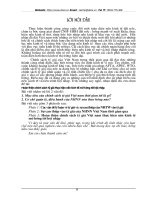 Hoàn thiện chính sách tỷ giá Việt nam thực hiện nền kinh tế mở hướng tới hội nhập..DOC