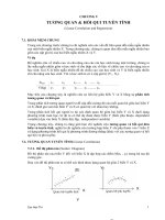 Giáo trình: Chương 9: Tương quan & Hồi quy tuyến tính