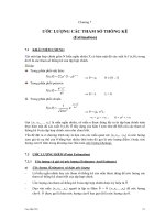 Giáo trình: Chương 7: Ước lượng các tham số thống kê