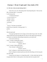 Ngôn ngữ C theo chuẩn ANSI  