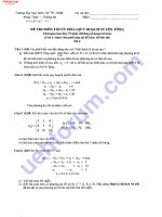 Đề thi môn tối ưu hóa( quy hoạch tuyến tính)