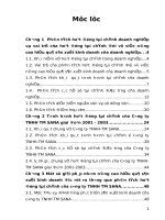 Một số vấn đề phân tích hoạt động tài chính và nâng cao hiệu quả sản xuất kinh doanh ở công ty TNHH - TM SANA.doc.DOC