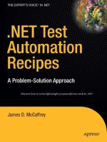 Microsoft .NET Test Automation Recipes