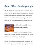 Quan điểm của chuyên gia