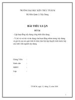 Bài tiểu luận hợp đồng xây dựng công trình dân dụng và công nghiệp.doc