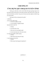 Ứng dụng quy hoạch tuyến tính