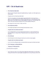 KPI - Chỉ số thanh toán