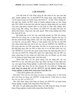 Nâng cao chất lượng tín dụng đối với các DNVVN tại chi nhánh ngân hàng Nông nghiệp và phát triển nông thôn Nam Hà Nội.DOC