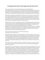 Tư tưởng Hồ Chí Minh về xây dựng một nền kinh tế mở