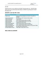 Giới thiệu cơ bản ADO .NET cho người lập trình C